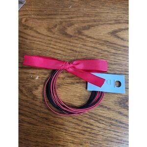 Dorothy Red and Black stack bracelets